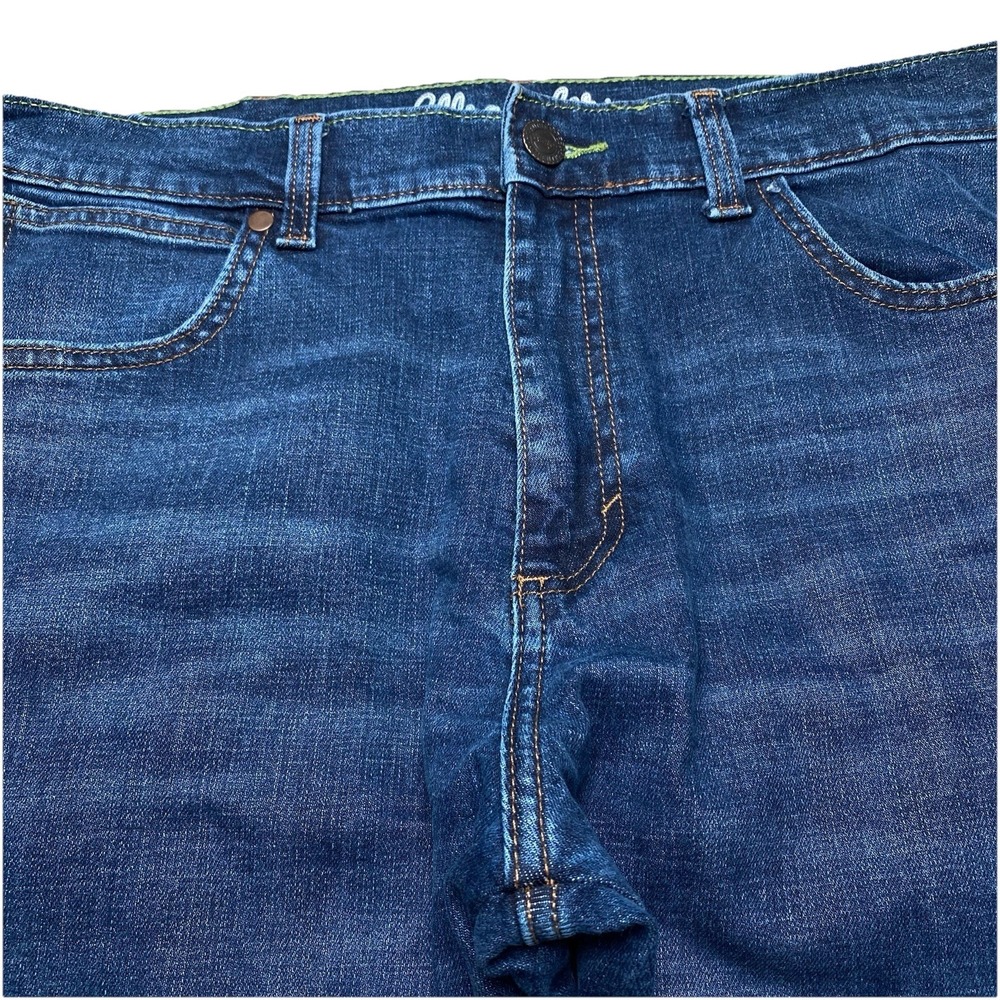 Wrangler Retro Slim Straight 33x36 Mens Cotton Blend Dark Wash